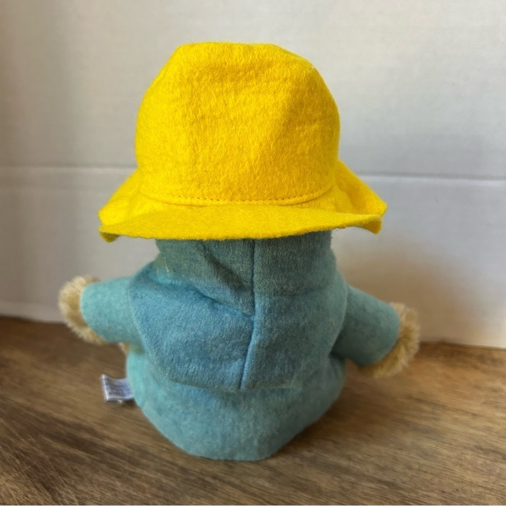 VTG 1981 Paddington Bear Plush Stuffed Animal Coat Yellow Hat 10" Eden Toys - Picture 4 of 6